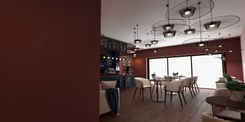 modern dining room design featuring a cozy atmosphere with stylish lighting arrangements, showcasing interior decor ideas for a welcoming space, enhanced by Homestyler's real-time 3D rendering feature for quick design previews.