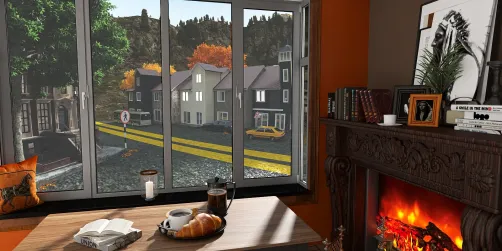 Design Battle: Autumn View From The Cozy Corner 🍂