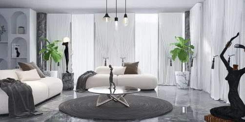 Italian Minimalist Living Room 1