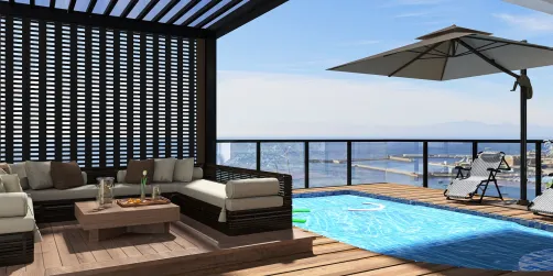 Balcony With Pool