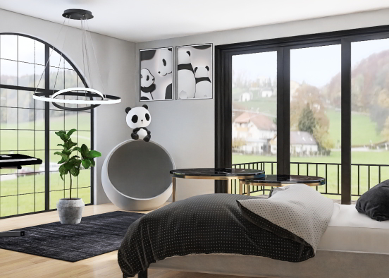 Panda Bedroom• Design Rendering