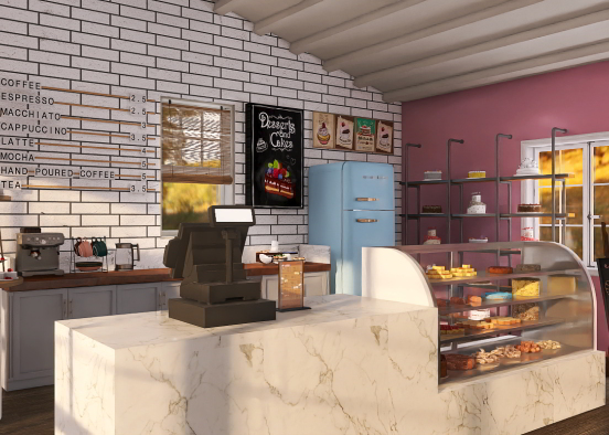 Bakery & Cafe Design Rendering