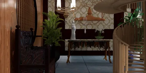 Wall open with a covering