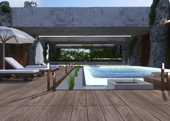 # Let’s relax and swim bae  Renderização de Design