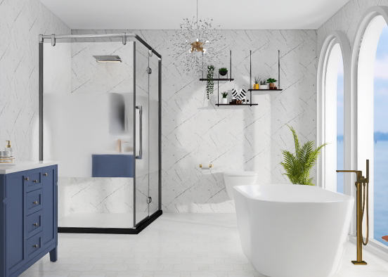 Modern Bathroom Design Design Rendering
