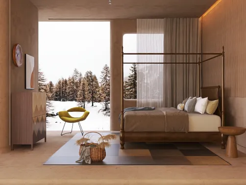Brown bed room🤎