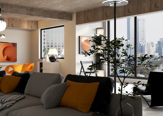 # High above the city Renderização de Design
