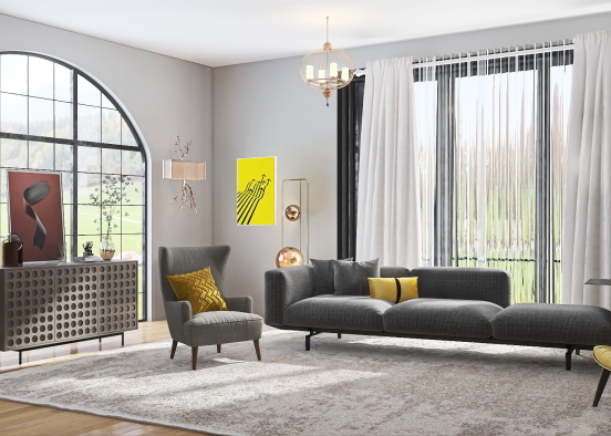 Yellow decor ✨💛 Design Rendering