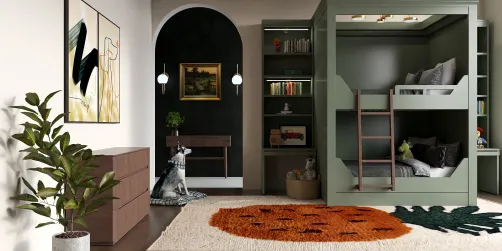 Boys bunkbed room