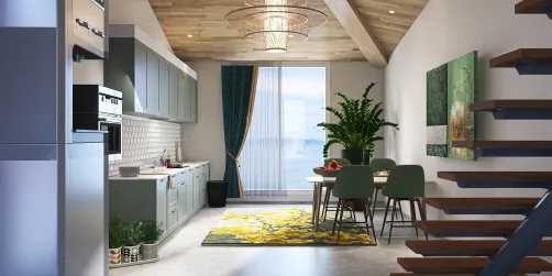 The simple greenii kitchen🍀🌴