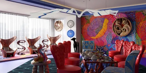 Mardi Gras Style Dining Room