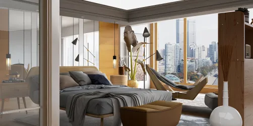 Habitación con vista panorámica a la ciudad. / 15
