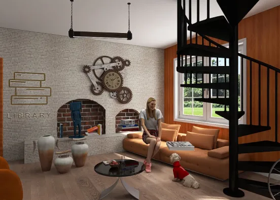 # house & ligth around world Визуализация дизайна