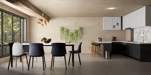 Small but the same as a cute farmhouse kitchen.