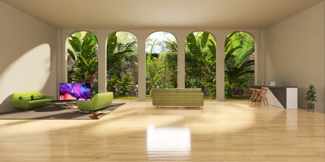 Tropical living room