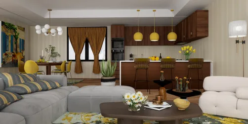 Yellow kitchen 