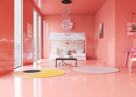 Kids pink room💞🌸💗💕💓 Design Rendering