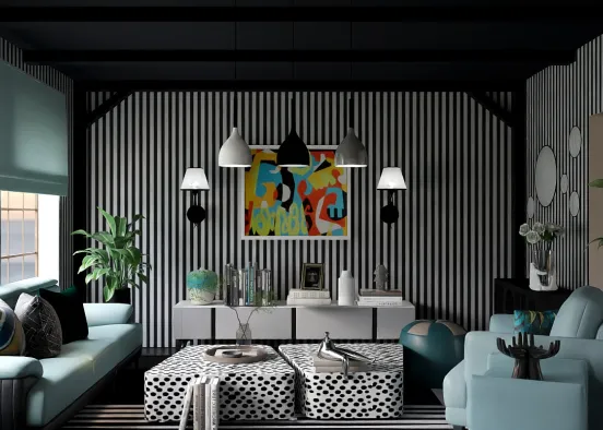 # Black & Blues Renderização de Design