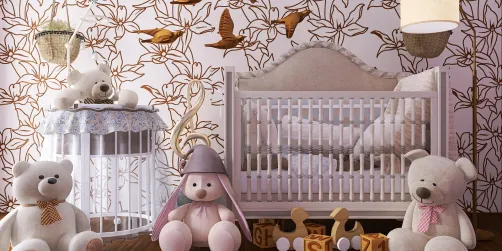 Baby corner in warm pastel colors🤎👶🤎