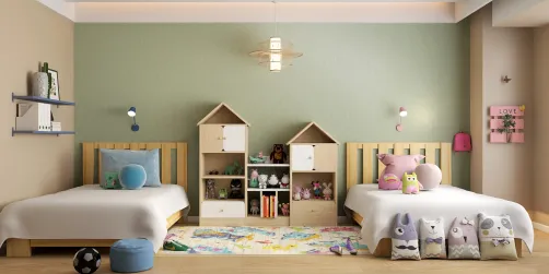 quarto menina e menino