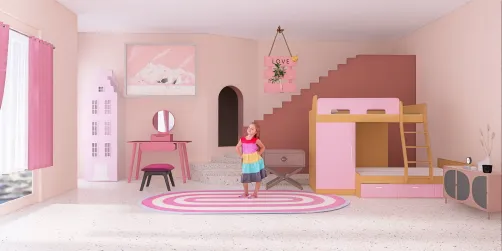 Kids bedroom pink