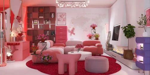 barbie living room