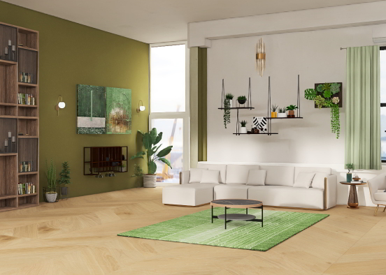 modern, spacious living room! Design Rendering