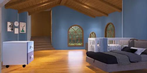 una habitación de matrimonio 