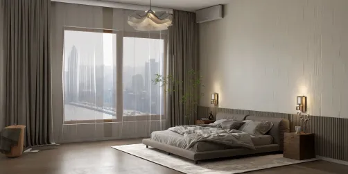Japandi bedroom 