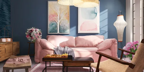 salottino in rosa