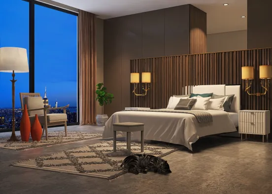 #Hotel#Bedroom Design Rendering