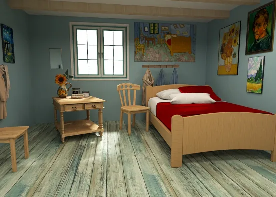 # Vincent’s Bedroom Визуализация дизайна