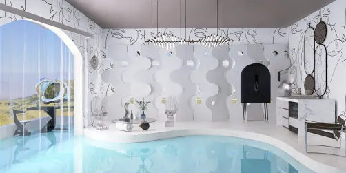 Indoor-outdoor pool