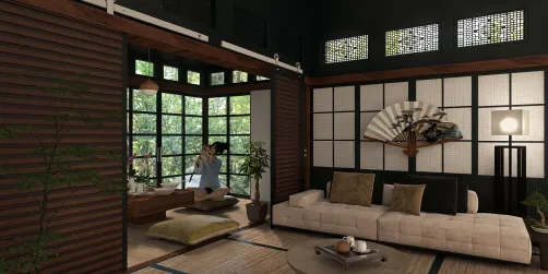 Modern Japanese Style with Traditional Elements 