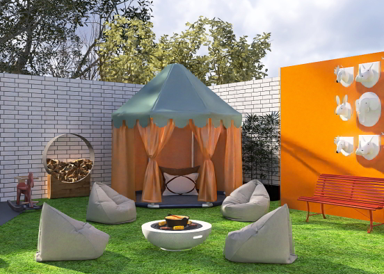 Camping experience in the backyard! Design Rendering