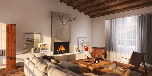 Room with fireplace 🔥