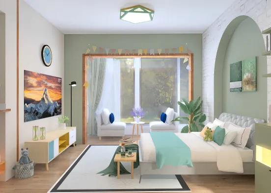 room with sitting space 🕯 Design Rendering