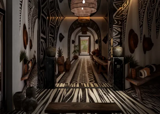 # Tribal Heritage Haven Renderização de Design