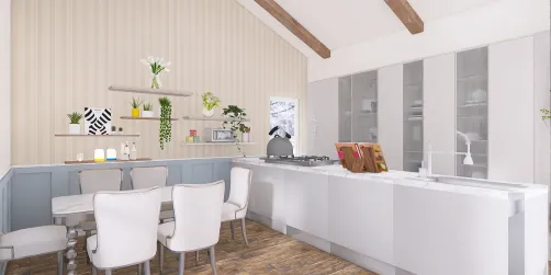 Modern coastal kitchen.