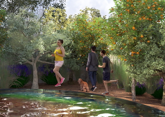 Walk in the park Design Rendering