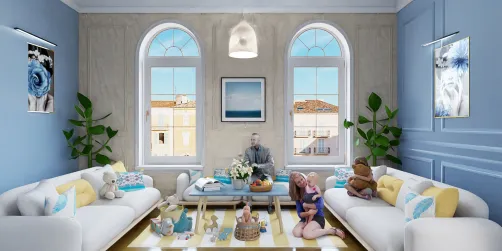 Family Living Room During Holiday:))
