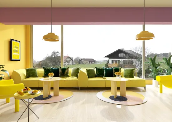 Yellow Room Design Rendering