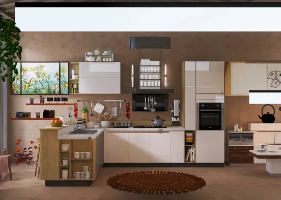 The peaceful Kitchen 🤍 Design Rendering