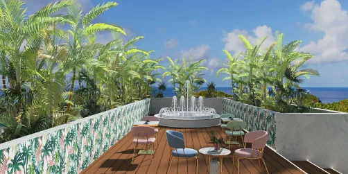 кафе у фонтана