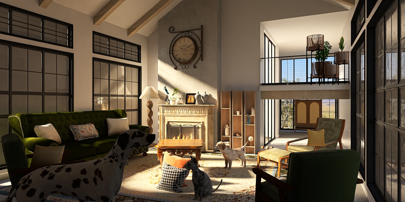 Farmhouse lounge African Style