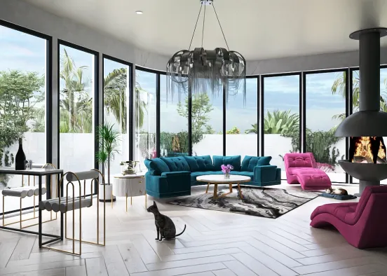 Gala living room for relaxation  Design Rendering