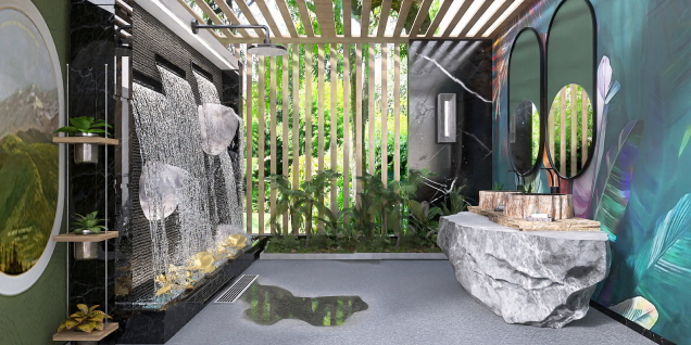Outdoor shower 🖤