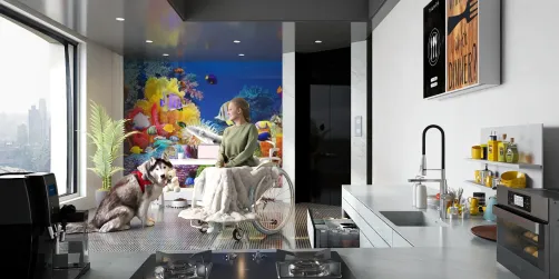 Practical, everything accessible Kitchen 