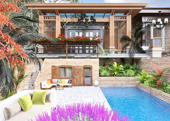 # by the pool  Renderização de Design