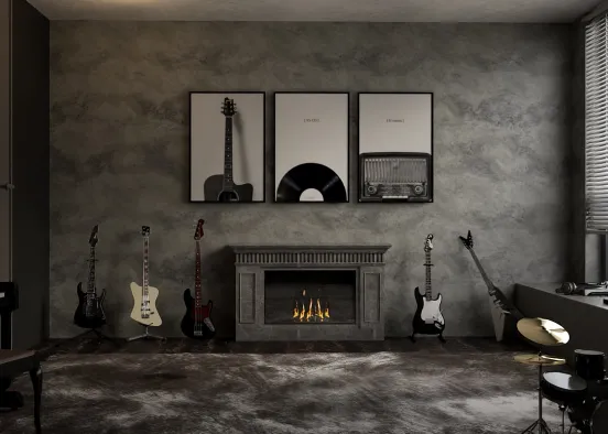 # Rock & Roll 🤘🏻🎸 Renderização de Design